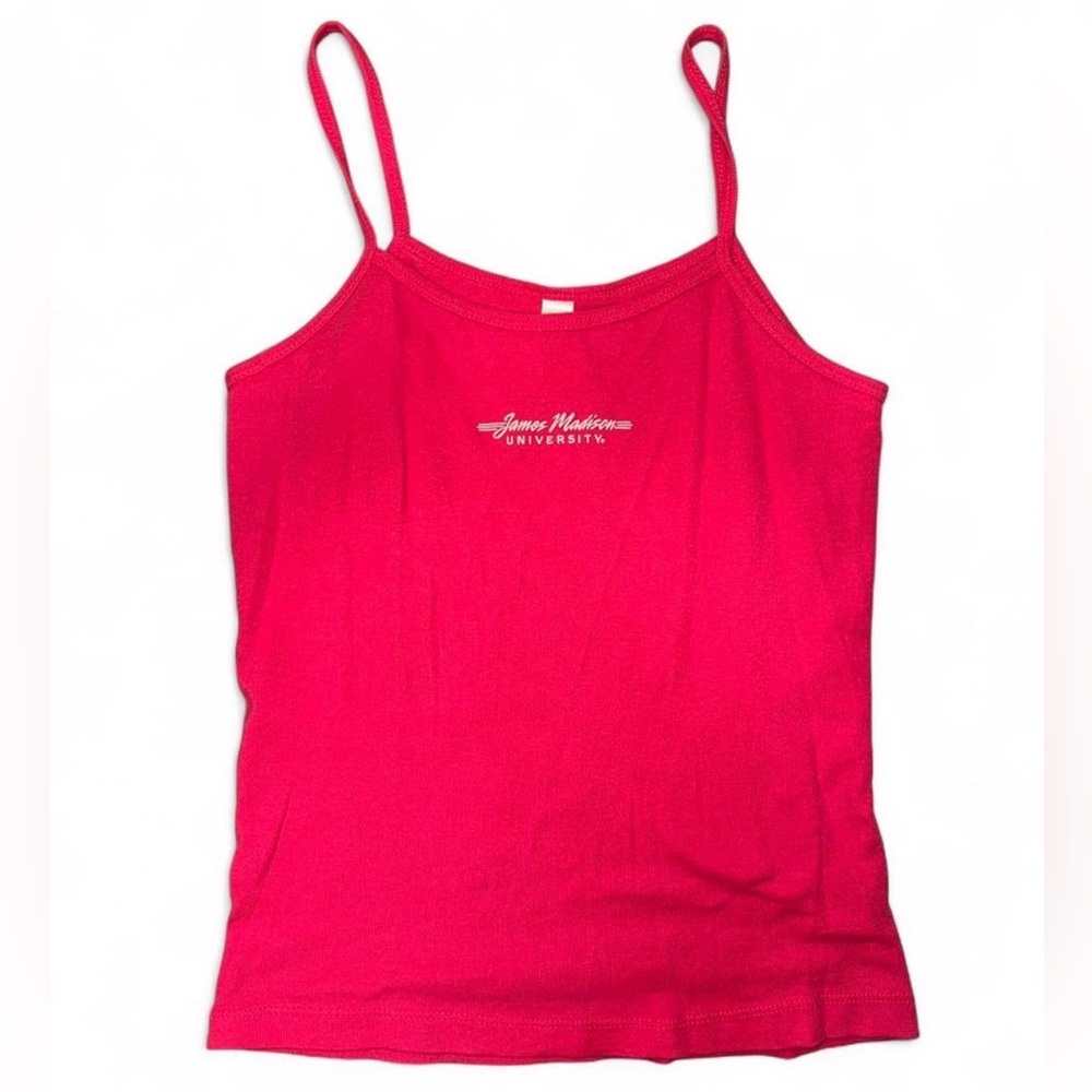 James Madison University Pink Spaghetti Strap Tank Top – Size Small